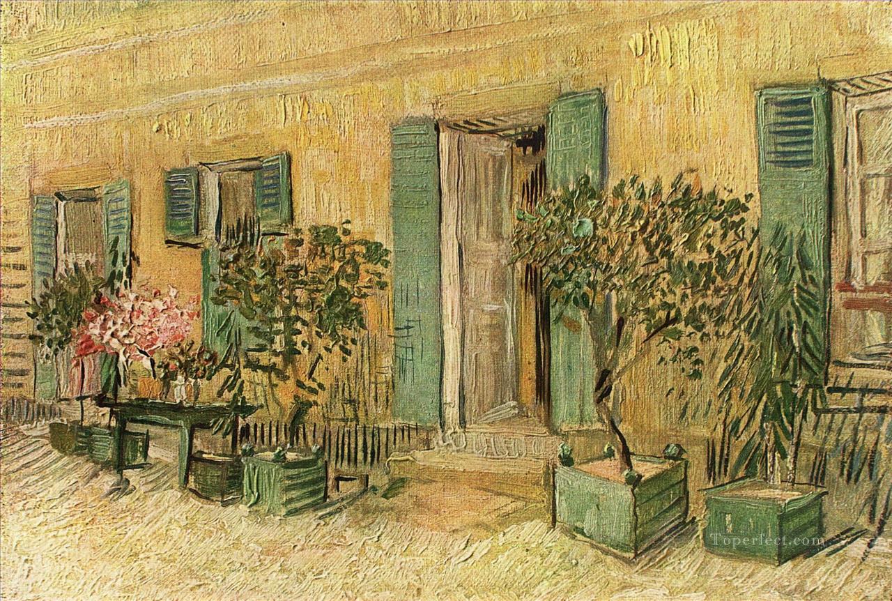 Exterior of a Restaurant at Asnieres Vincent van Gogh Oil Paintings